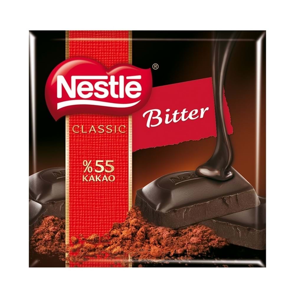 Nestle %55 Bitter Kare Çikolata 60 Gr