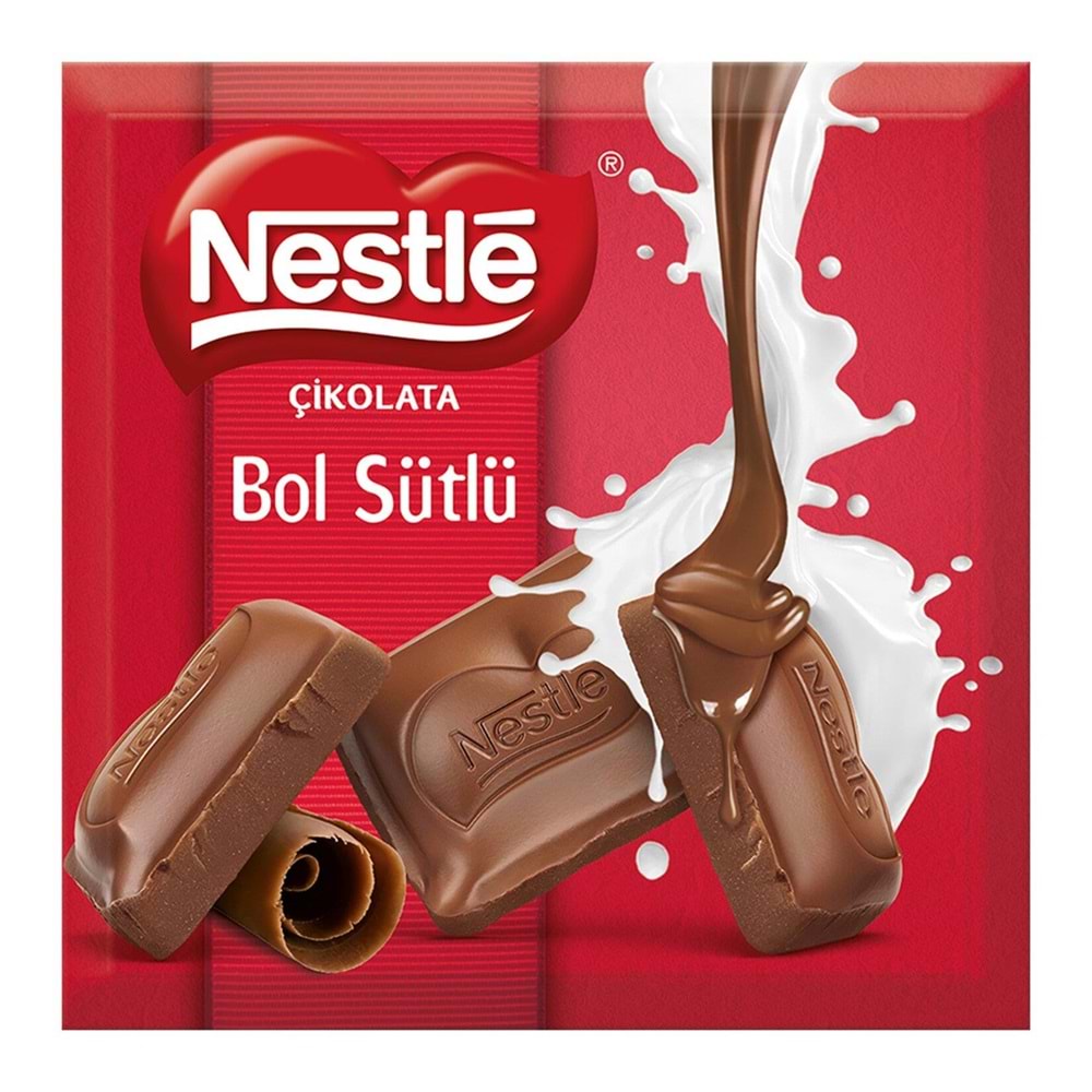 Nestle Classic Bol Sütlü Kare Çikolata 60 Gr