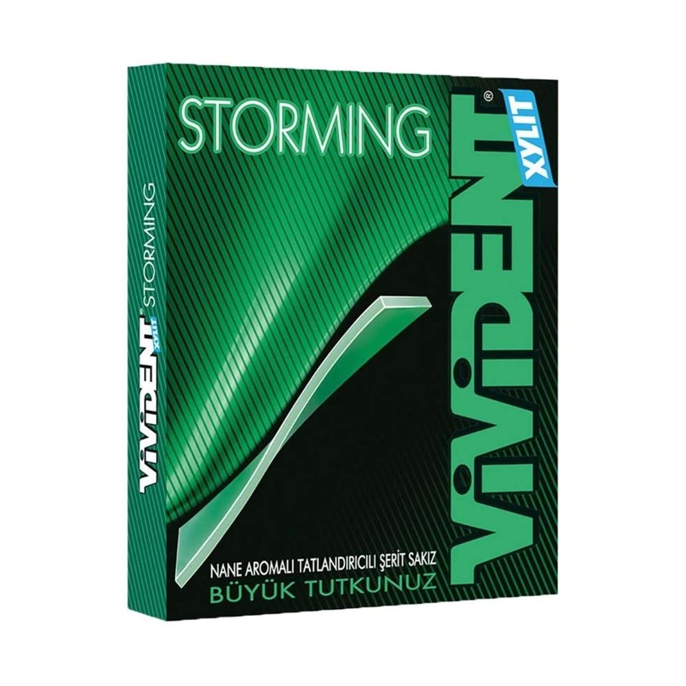 Vivident Xylit Storming Nane Aromalı Sakız 33 Gr