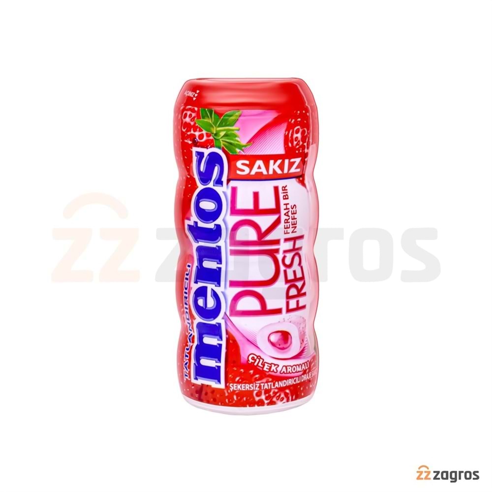 Mentos Pure Fresh Çilek Aromalı Draje Sakız 15 Gr