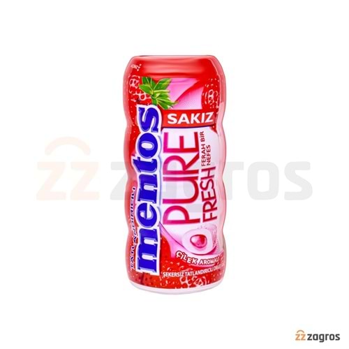 Mentos Pure Fresh Çilek Aromalı Draje Sakız 15 Gr