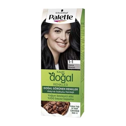 Palette Kalıcı Doğal Reknler 1-1 Gece Mavısı Saç Boyası