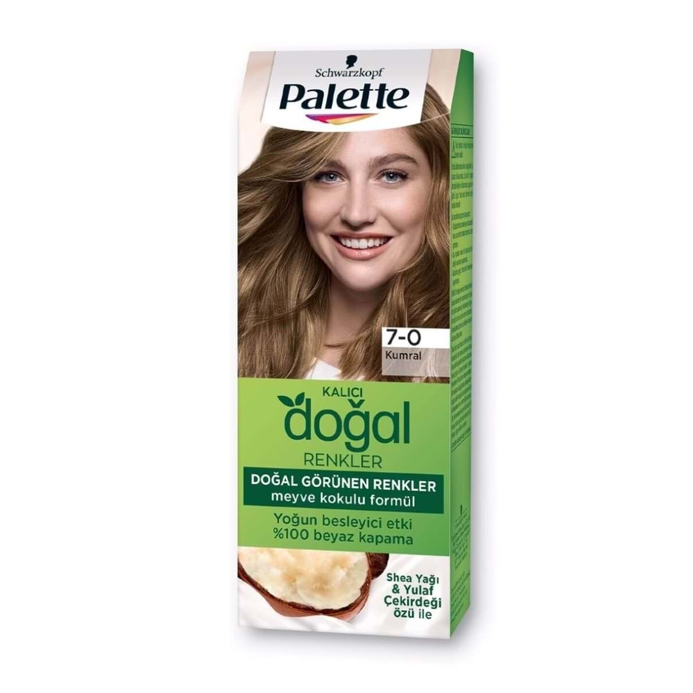 Palette Kalıcı Doğal Reknler 7-0 Kumral Saç Boyası