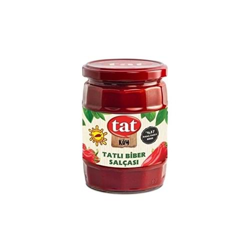 Tat Köy Tatlı Biber Salçası 550 Gr Cam
