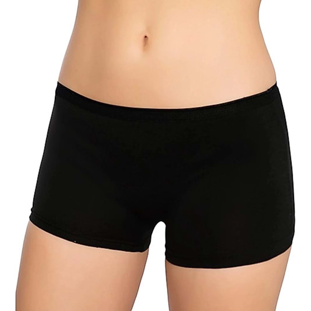 Gümüş Bayan Boxer - 3016 - Siyah - M/2