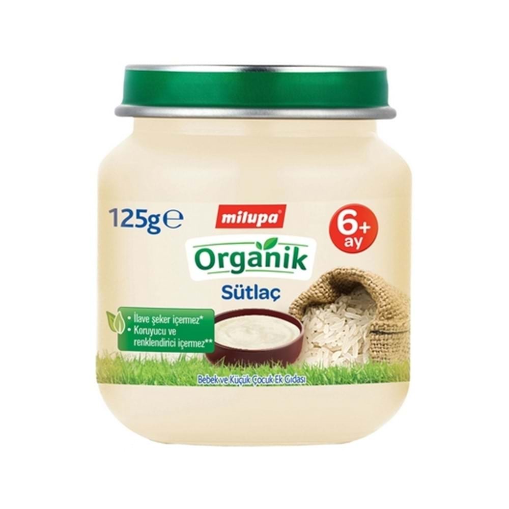 Milupa Organik Sütlaç Maması 125 Gr Kavanoz