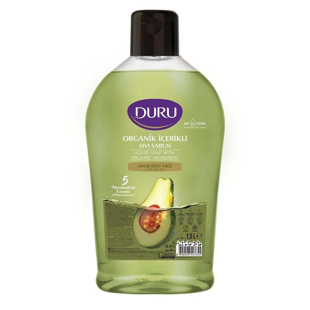Duru Organik Zeytinyağlı Avokado Sıvı Sabun 1.5 Lt