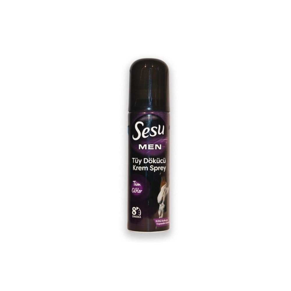 Sesu Tüm Ciltler İçin Erkek Tüy Dökücü Krem Sprey 150 Ml