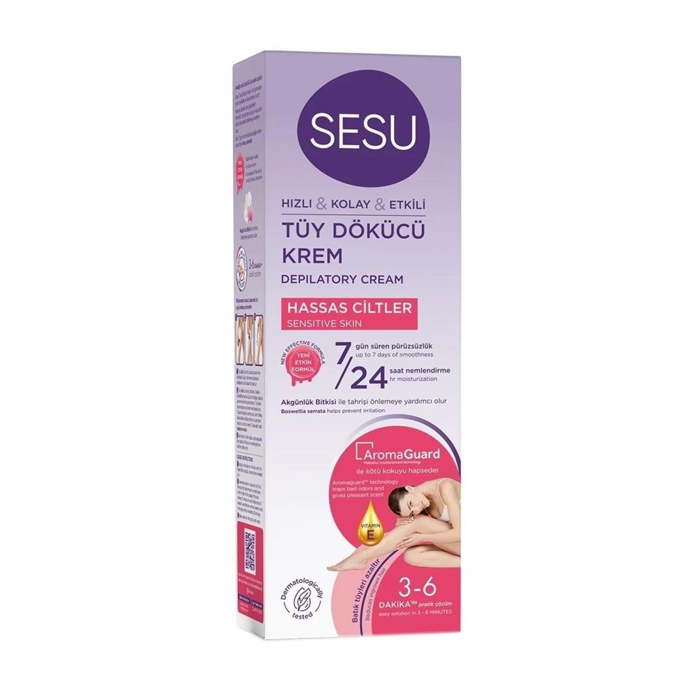 Sesu Tüy Dökücü Krem Hassas 100 Ml
