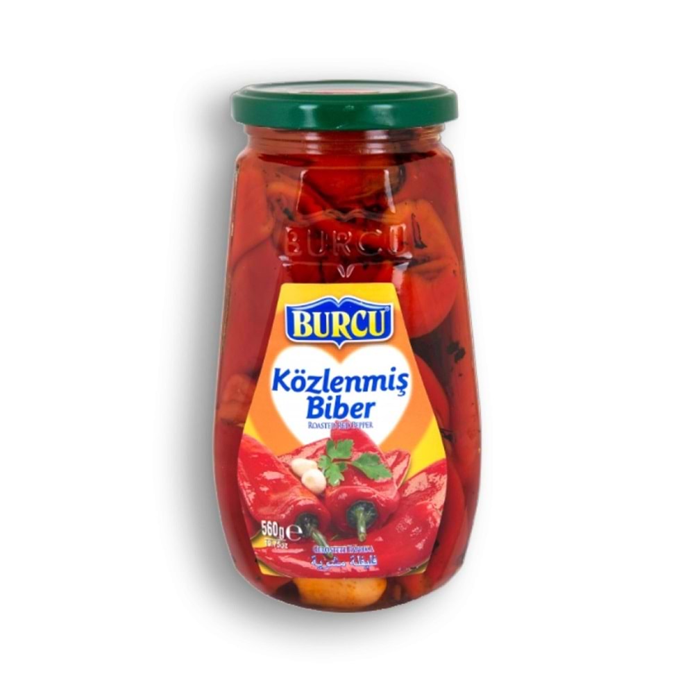 Burcu Közlenmiş Biber Cam 560 Gr