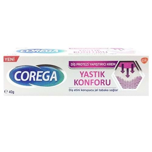 Corega Yastık Konforu Diş Protezi Yapıştırıcı Krem 40 Gr