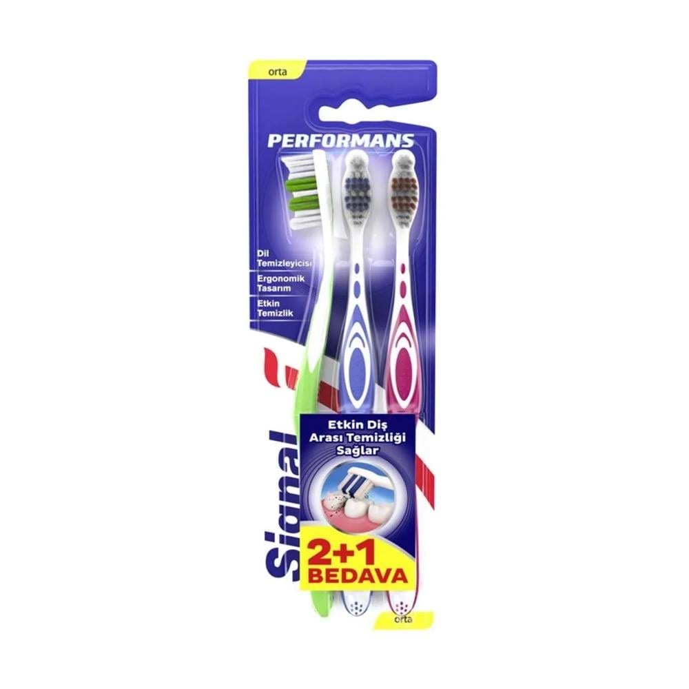 Signal Diş Fırçası Performans 2 + 1 Orta