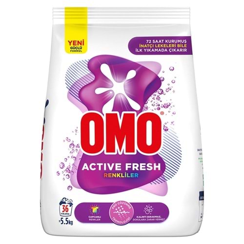 Omo Matik Active Fresh Renkliler Bundle 5.5 Kg