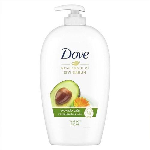 Dove Sıvı Sabun Avokado Yağı Kalendula Özlü Nemlendiricili 450 Ml
