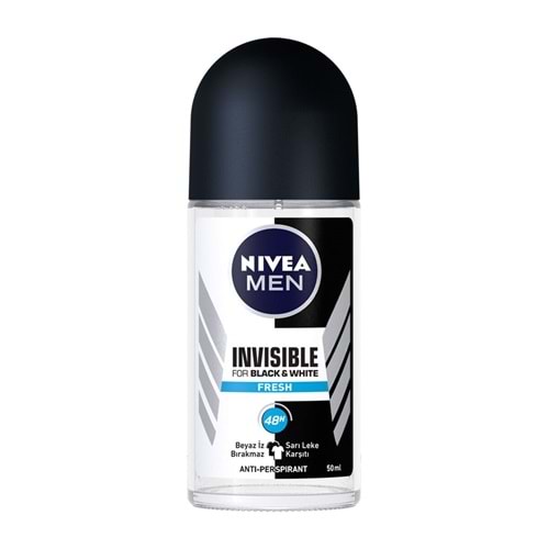 Nivea Roll On Erkek Invısıble Black&White 50 Ml