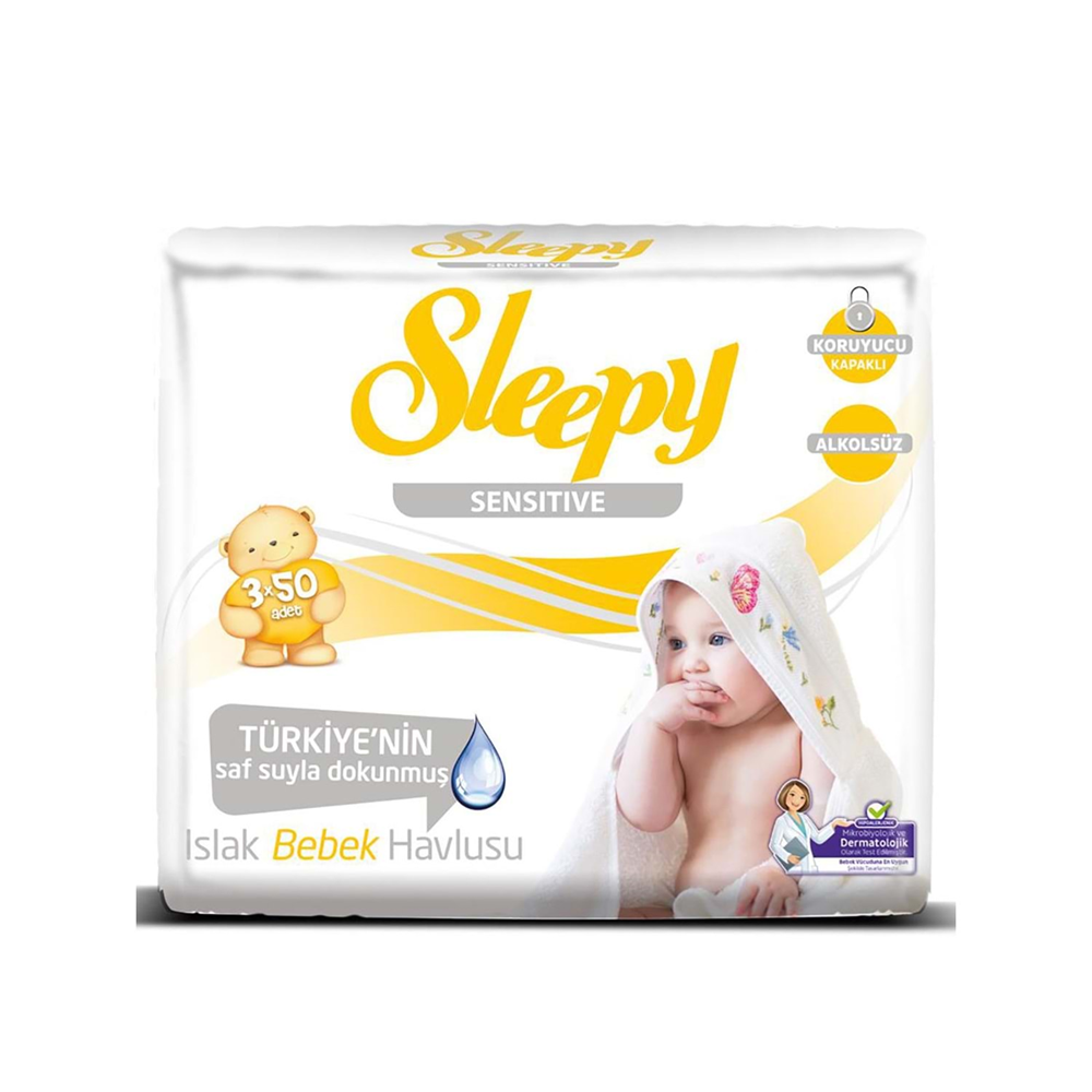 Sleepy Islak Havlu Sensitive 3X50 Li