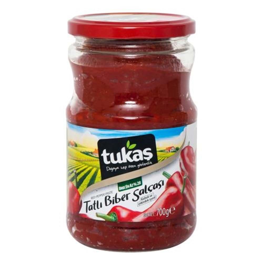 Tukaş Tatlı Biber Salçası 700 Gr Cam