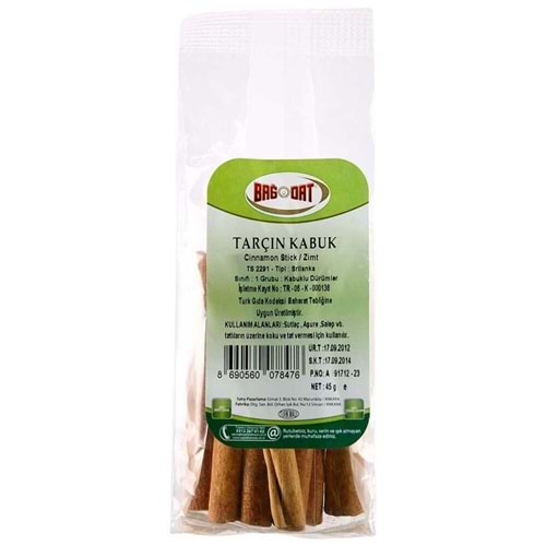 Bağdat Tarçın Kabuk 45 Gr