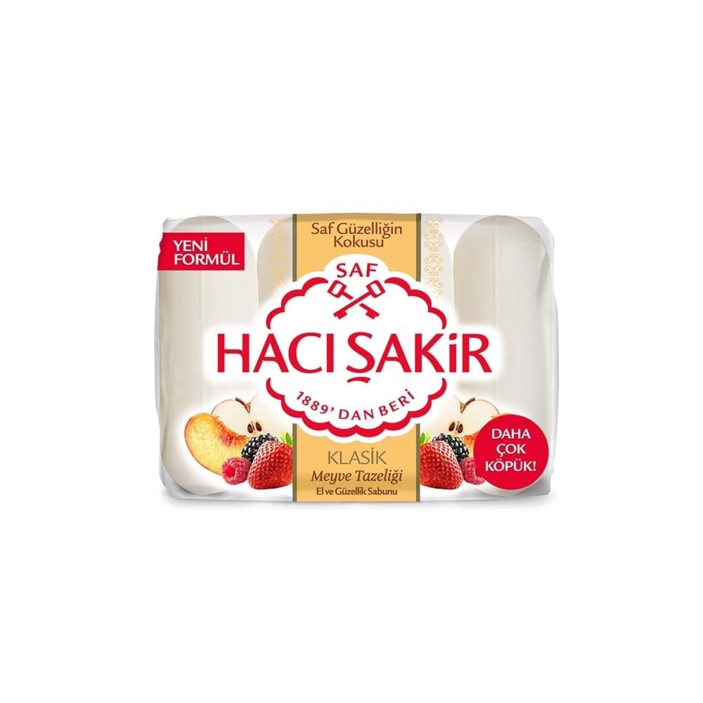 Hacı Şakir Meyve Tazeliği El Ve Güzellik Sabunu 4 Lü 280 Gr