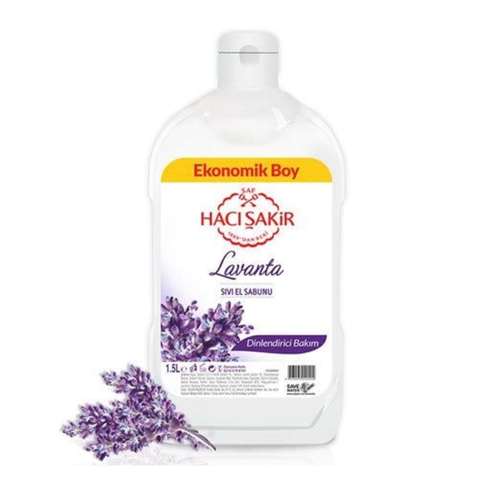 Hacı Şakir Sıvı Sabun Lavanta 1.5 Lt