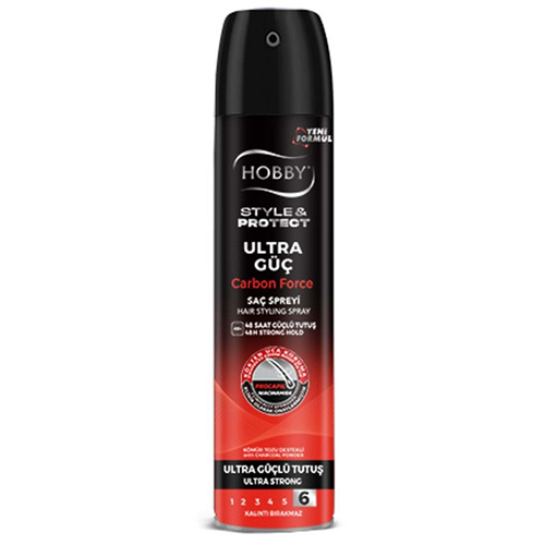 Hobby Saç Spreyi Ultra Carbon (Ultra Güçlü) 250 Ml