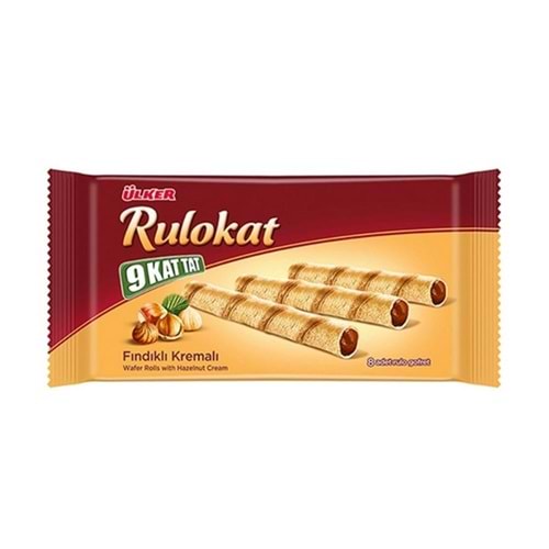 Ülker Rulokat Fındıklı Kremalı Rulo Gofret 42 Gr