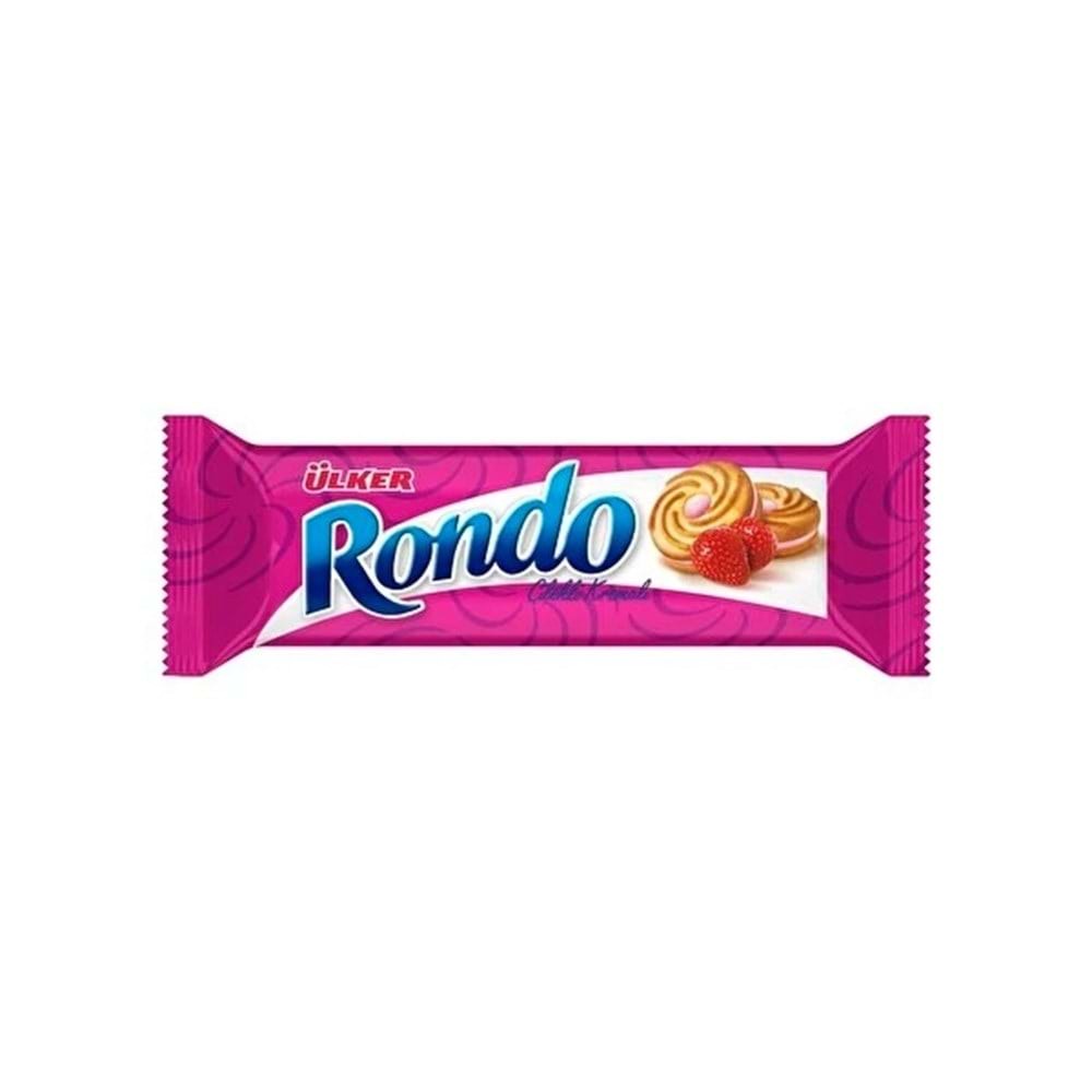 Ülker Kremalı Rondo Çilekli Sanviç Bisküvi 61 Gr