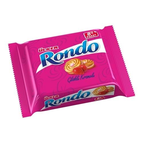 Ülker Kremalı Rondo Çilekli Sanviç Bisküvi 61 Gr