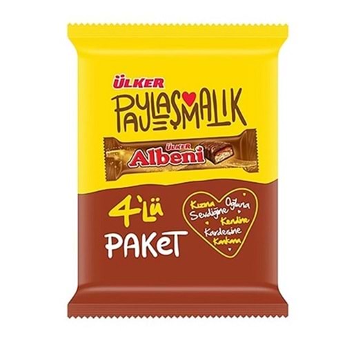 Ülker Albeni Çikolata 4 Lü Paket 160 Gr