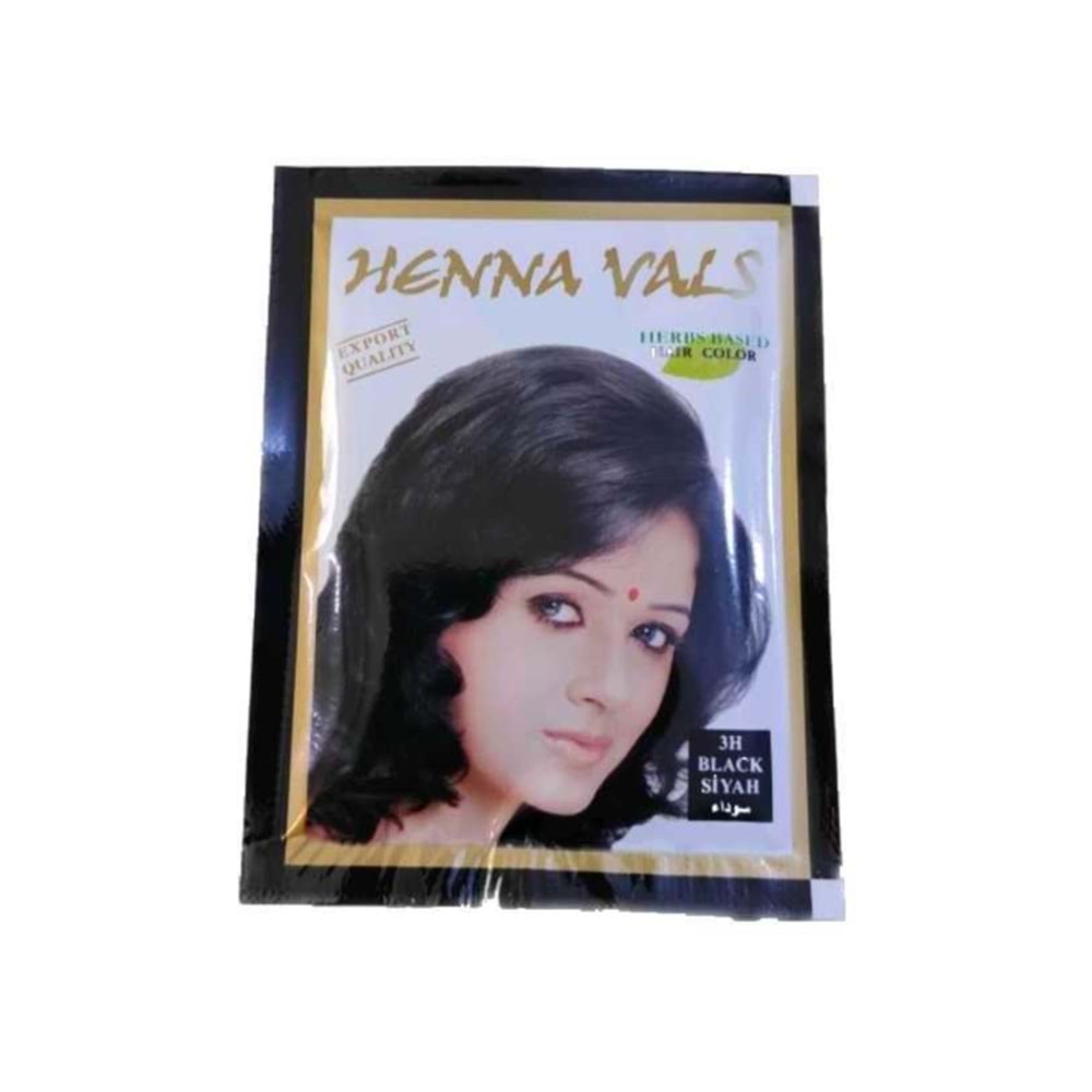 Henna Vals Hint Kınası Siyah 10 Gr