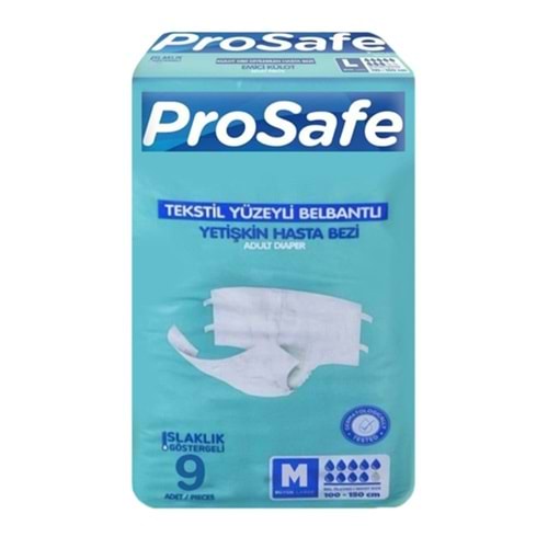 Prosafe Belbantlı Hasta Bezi M Beden 9 Lu