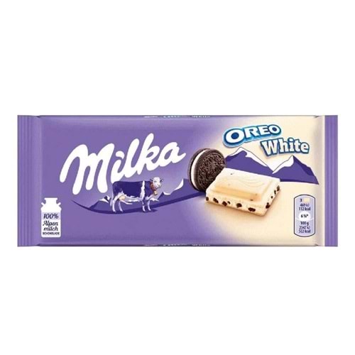 Milka Oreo Bisküvili Tablet Beyaz Çikolata 100 Gr