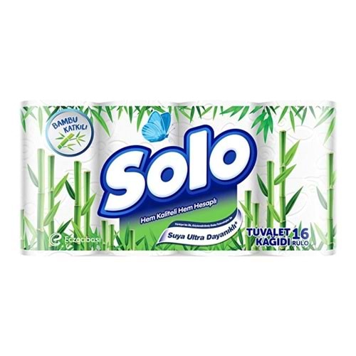 Solo Tuvalet Kağıdı 16 Lı Bambu Katkılı