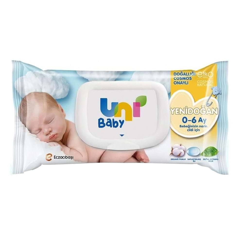 Uni Baby Yenidoğan Islak Mendil 40Lı