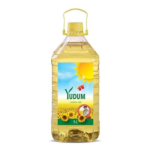 Yudum Ayçiçek Yağı 5 Lt Dar Ağız