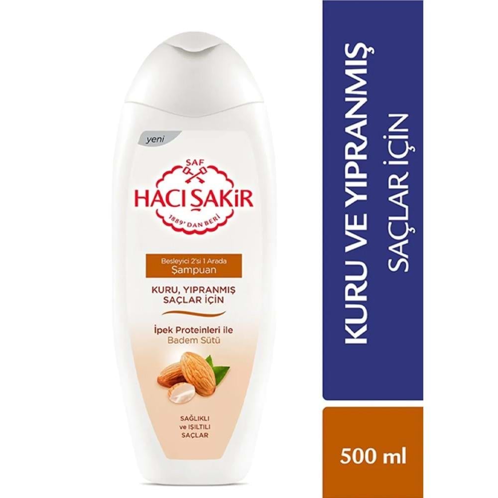 Hacı Şakir Şampuan Badem Sütü Kremli 500 Ml