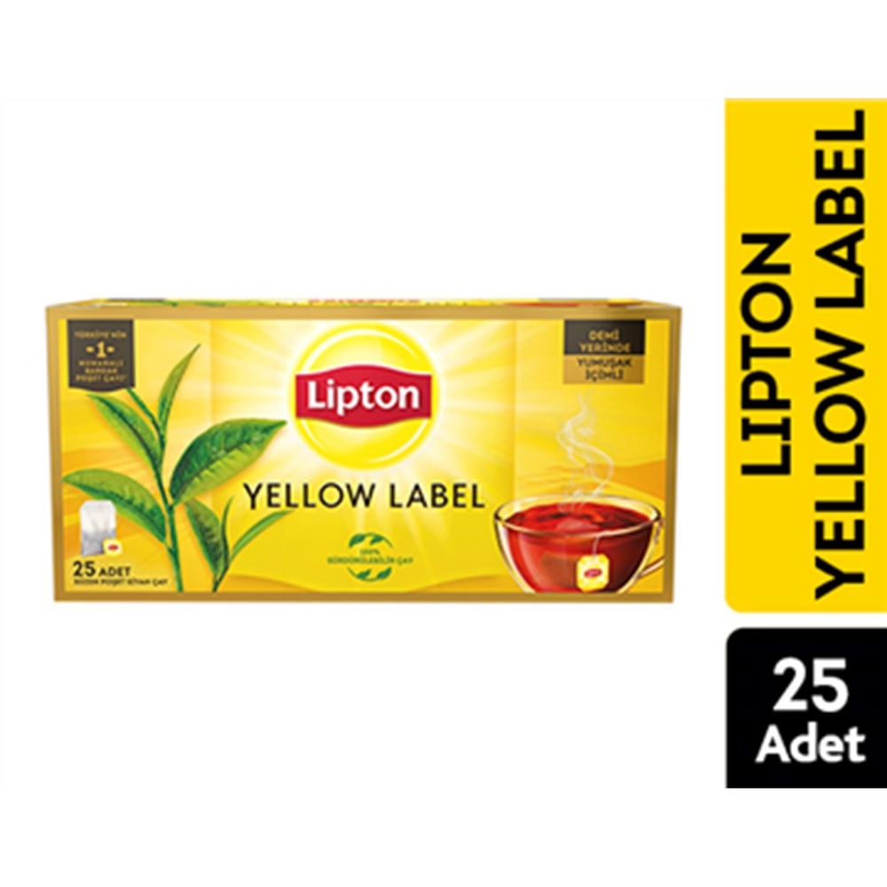 Lipton Yellow Label Bardak Poşet Çay 50 Gr