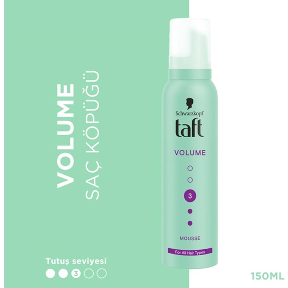 Taft Saç Köpüğü No:3 Yeşil Volume.
