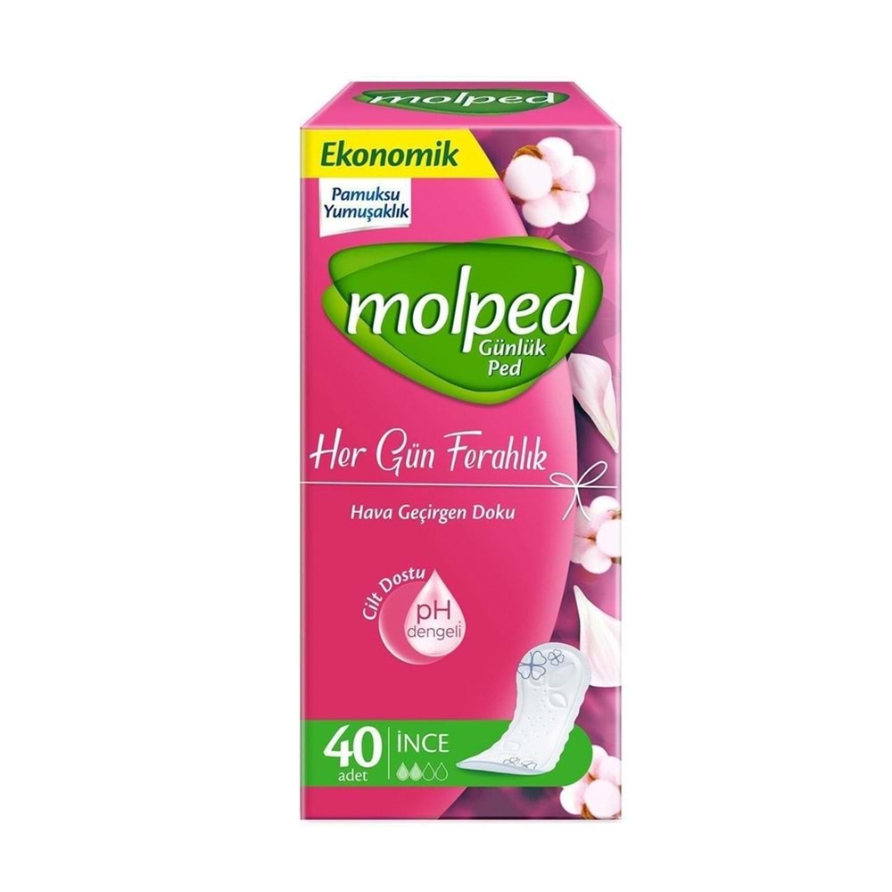Molped Günlük Ped Her Gün Ferahlık 40 Lı Parfümsüz
