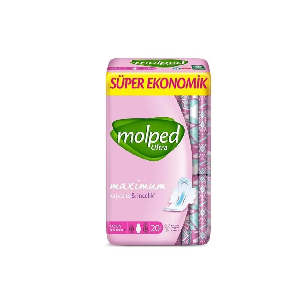 Molped Hijyenik Ped Ultra Uzun Süper Eko 20Li