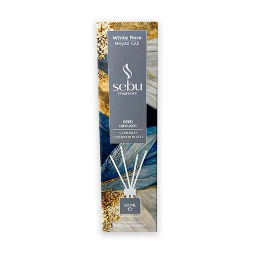 Sebu Oda Kokusu Çubuklu Beyaz Gül 50 Ml
