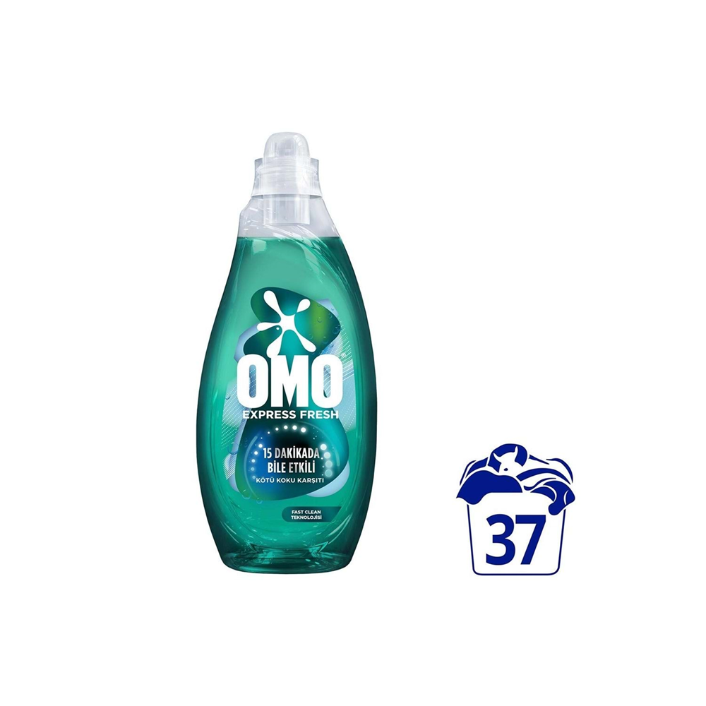 Omo Sıvı Deterjan Expres 1480 Ml Beyaz Ve Renkliler 37 Yıkama