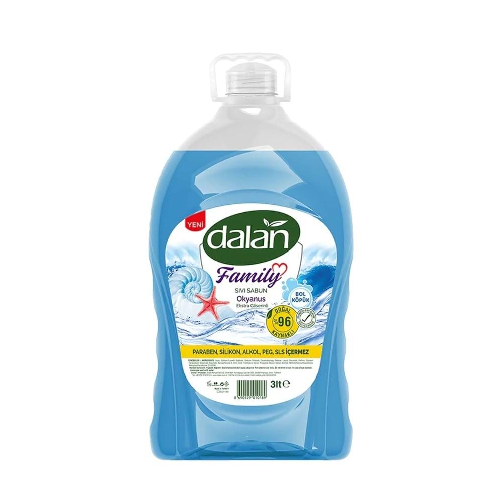 Dalan Family Sıvı Sabun Okyanus 3 Lt