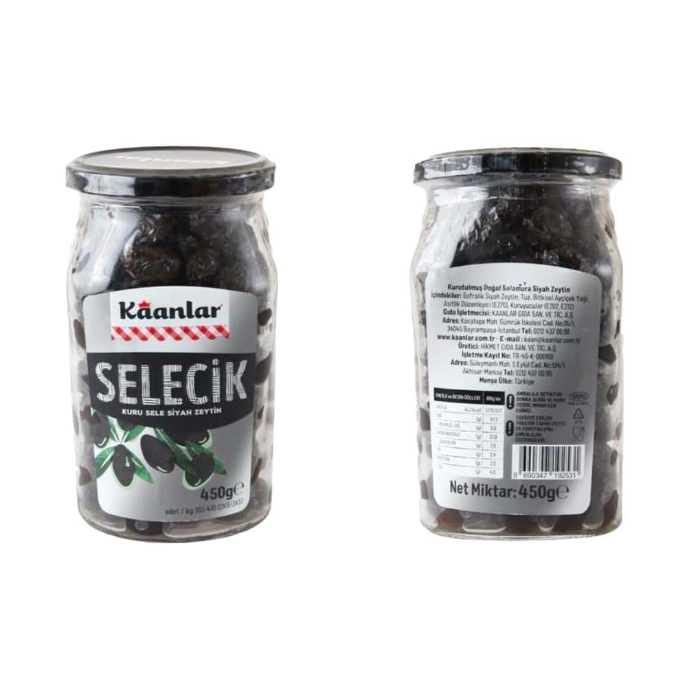 Kaan Siyah Zeytin Yağlı Selecik 450 Gr