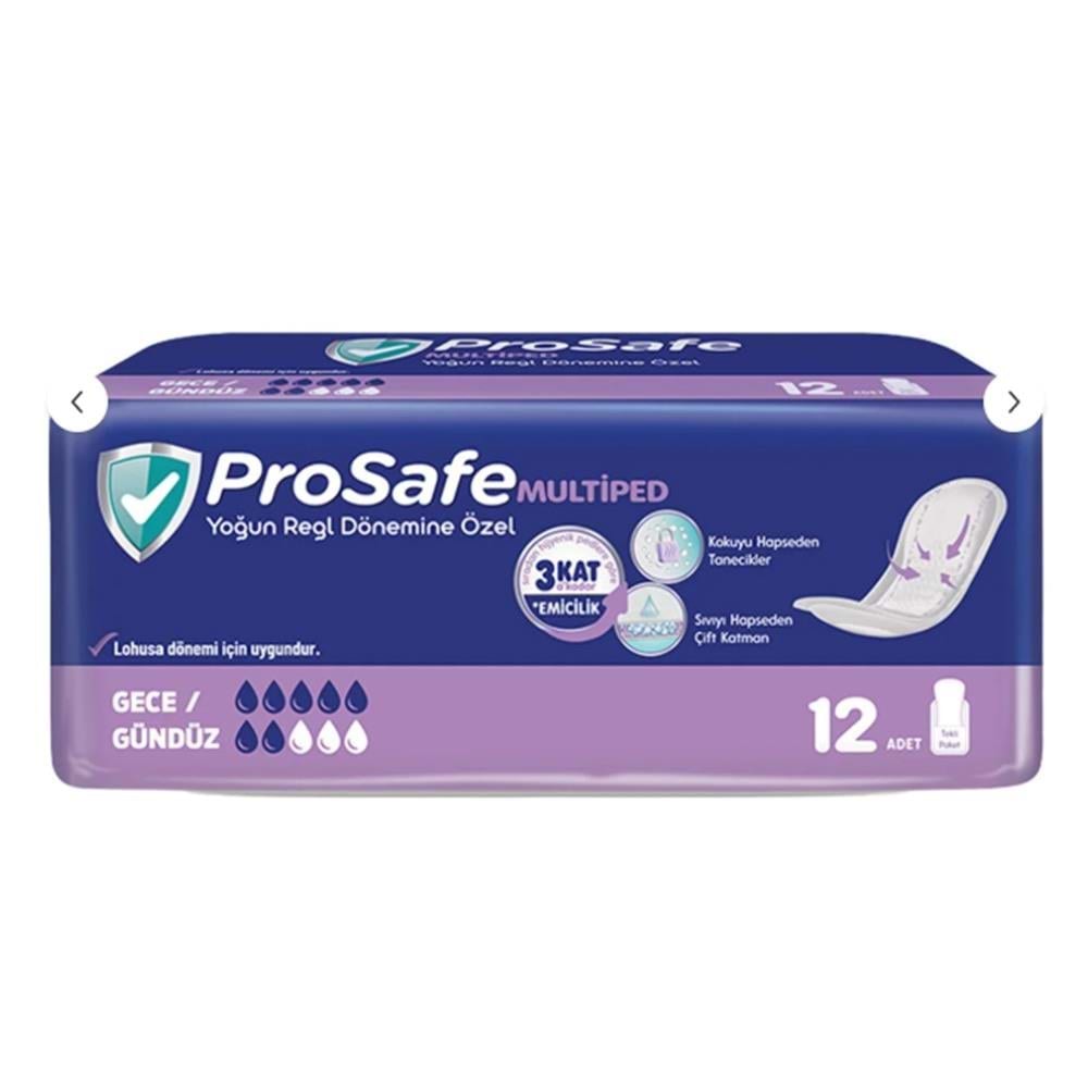 Prosafe Multiped Yoğun Regl Dönemine Özel Gece&Gündüz 12 Li