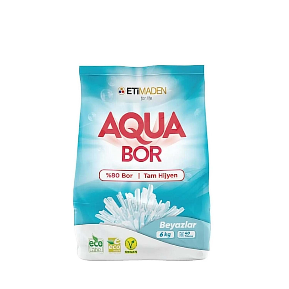Eti Maden Aqua Bor Beyazlar Toz Deterjan 6 Kg