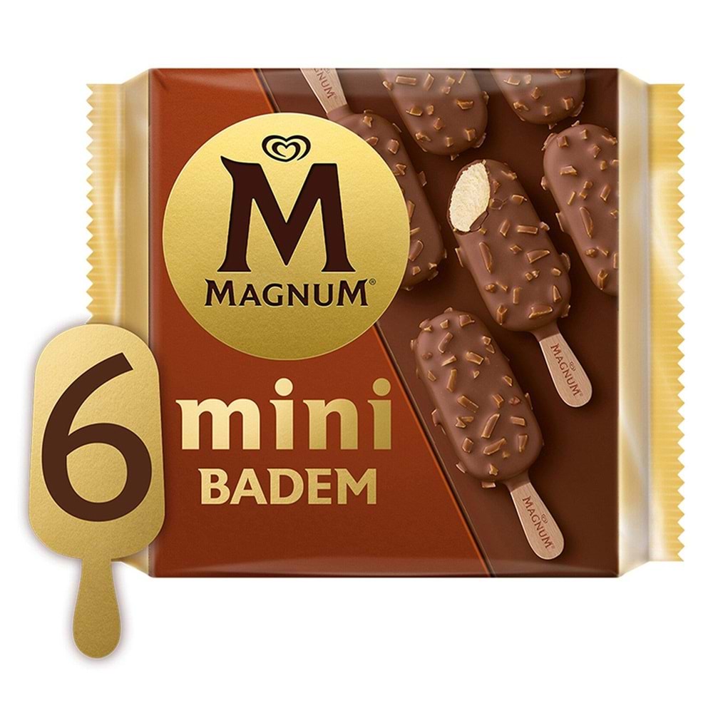 Algida Magnum Mini 6 Lı Badem Dondurma