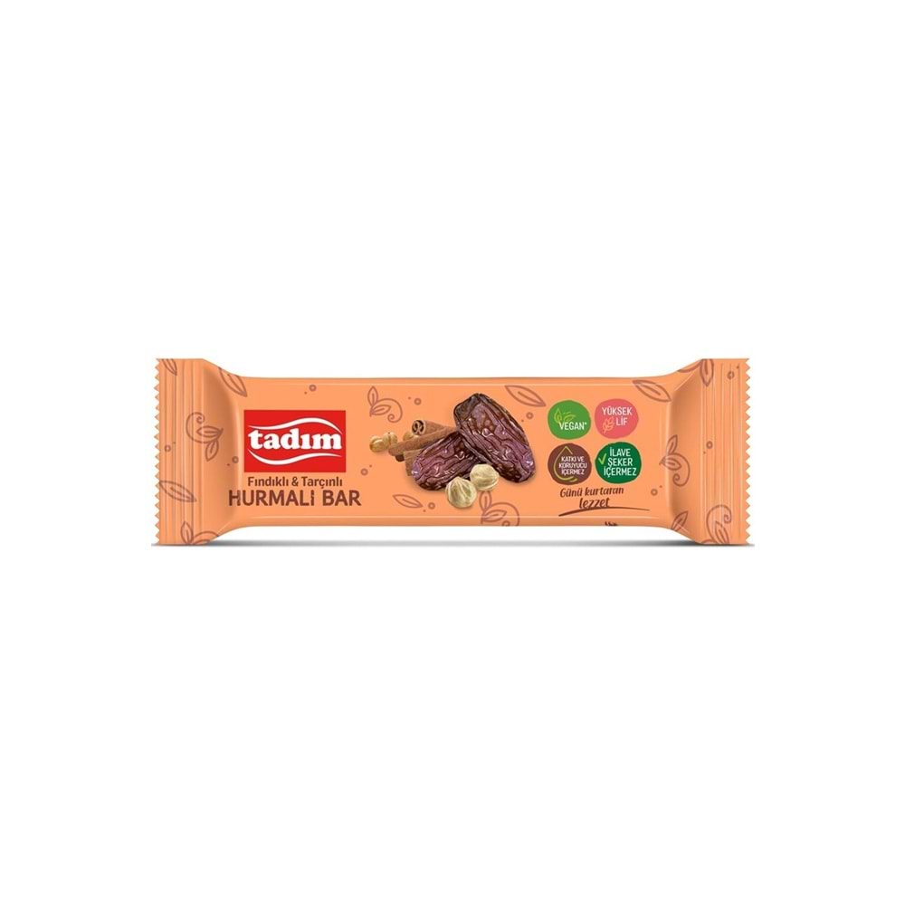 Tadım Fındıklı Tarçınlı Hurma Bar 40 Gr