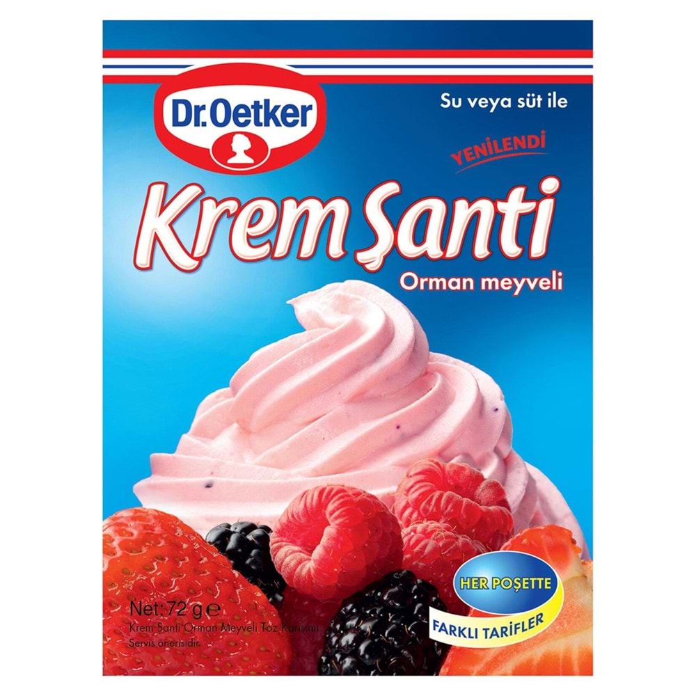 Dr. Oetker Krem Şanti Orman Meyveli 72 Gr