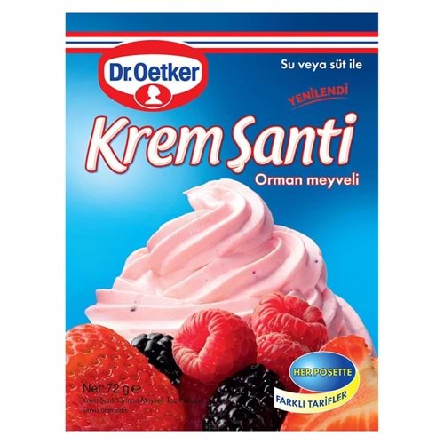 Dr. Oetker Krem Şanti Orman Meyveli 72 Gr